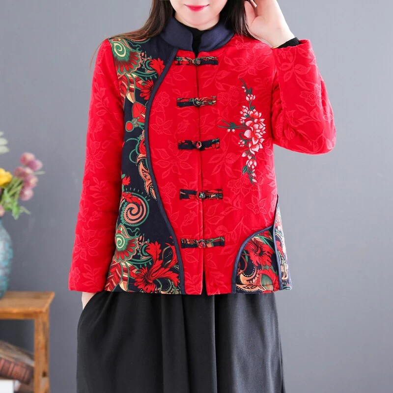 Veste Chinoise Noire Femme 6 Veste Chinoise Noire Femme – Image 4