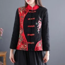 Veste Chinoise Noire Femme 16 Veste Chinoise Noire Femme -Univers Chinois veste chinoise noire femme 33759550079138