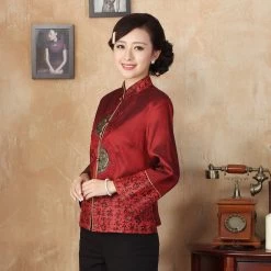 Veste Chinoise Satin 21 Veste Chinoise Satin -Univers Chinois veste chinoise satin 33759593070754