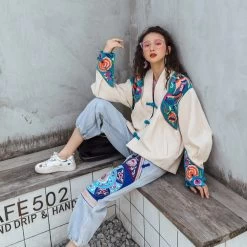 Veste Inspiration Chinoise -Univers Chinois veste inspiration chinoise 33760449527970